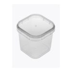 Pote Quadrado (220ml) com Tampa - Plastilânia