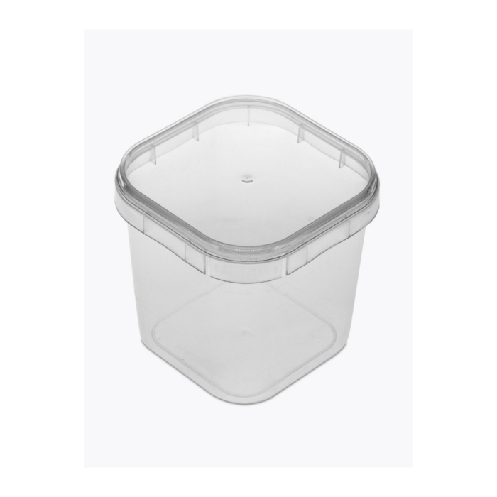 Pote Quadrado (220ml) com Tampa - Plastilânia - Imagem 1