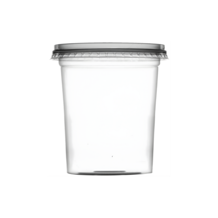 Kit Pote Redondo 500ml com Tampa - Plastilânia - 20un ou 360un