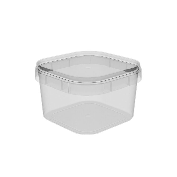 Pote Quadrado (150ml) com Tampa - Plastilânia - Imagem 1