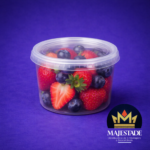 Kit Pote Redondo 350ml com Tampa - Plastilânia - 20un ou 360un - Imagem 2