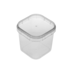 Pote Quadrado 220ml com Tampa Lacre - Plastilânia - 10un ou 200un