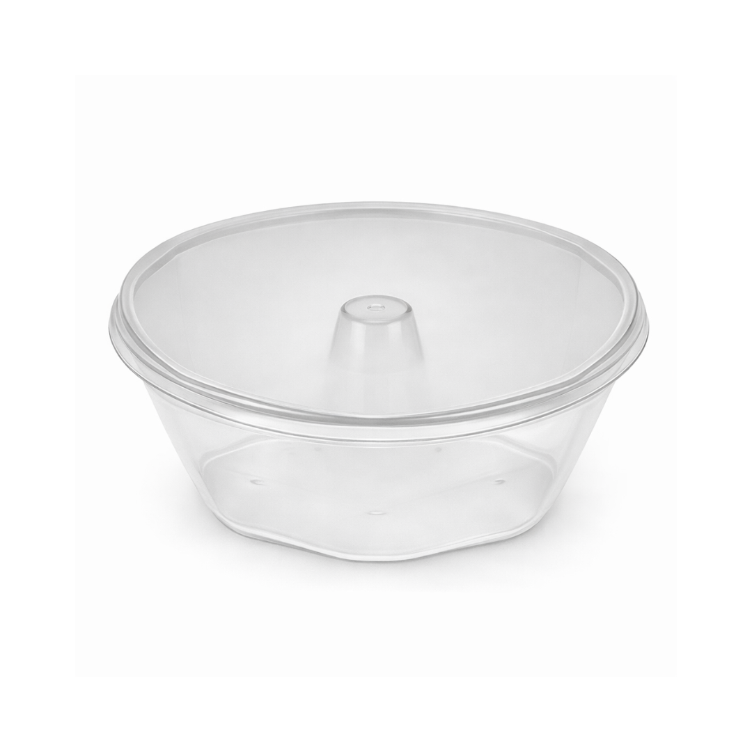 shopee - 2026-01-30T142349.189 Forma Pudim Pequena (120ml) com Tampa - Plastilânia - Imagem 1