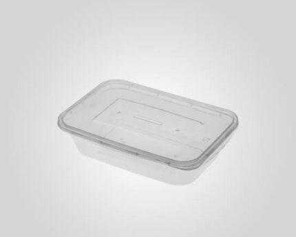 Pote Retangular (500ml) com Tampa - Plastilânia