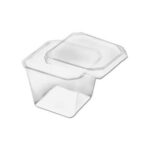 Pote Quadrado com/sem Tampa (250ml) - Prafesta