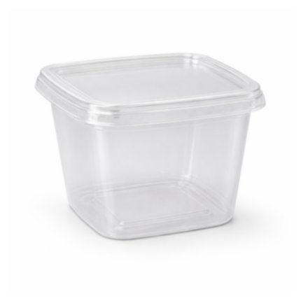 Pote Quadrado com/sem Tampa (250ml) - Prafesta