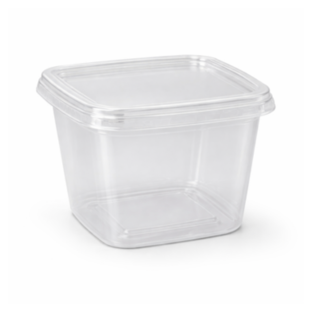 shopee - 2026-02-02T172915.108 Pote Quadrado 250ml com Tampa - Prafesta - 20un ou 240un - Imagem 1