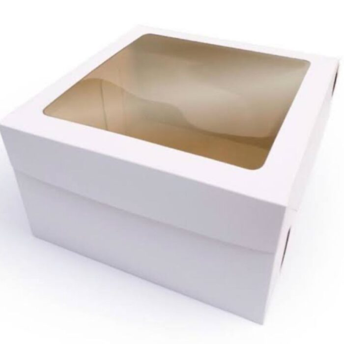 Caixa Funda para Bolo com Visor (1kg) - 3k Festas - Imagem 1