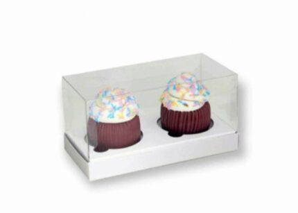 Caixa para Dois Cupcakes - Ideia Embalagens