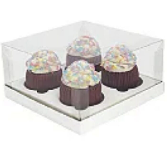 Caixa para Quatro Cupcakes - Ideia Embalagens - Imagem 1