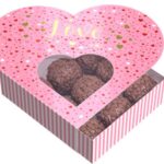 Caixa Gaveta Coração com Visor - Ideia Embalagens